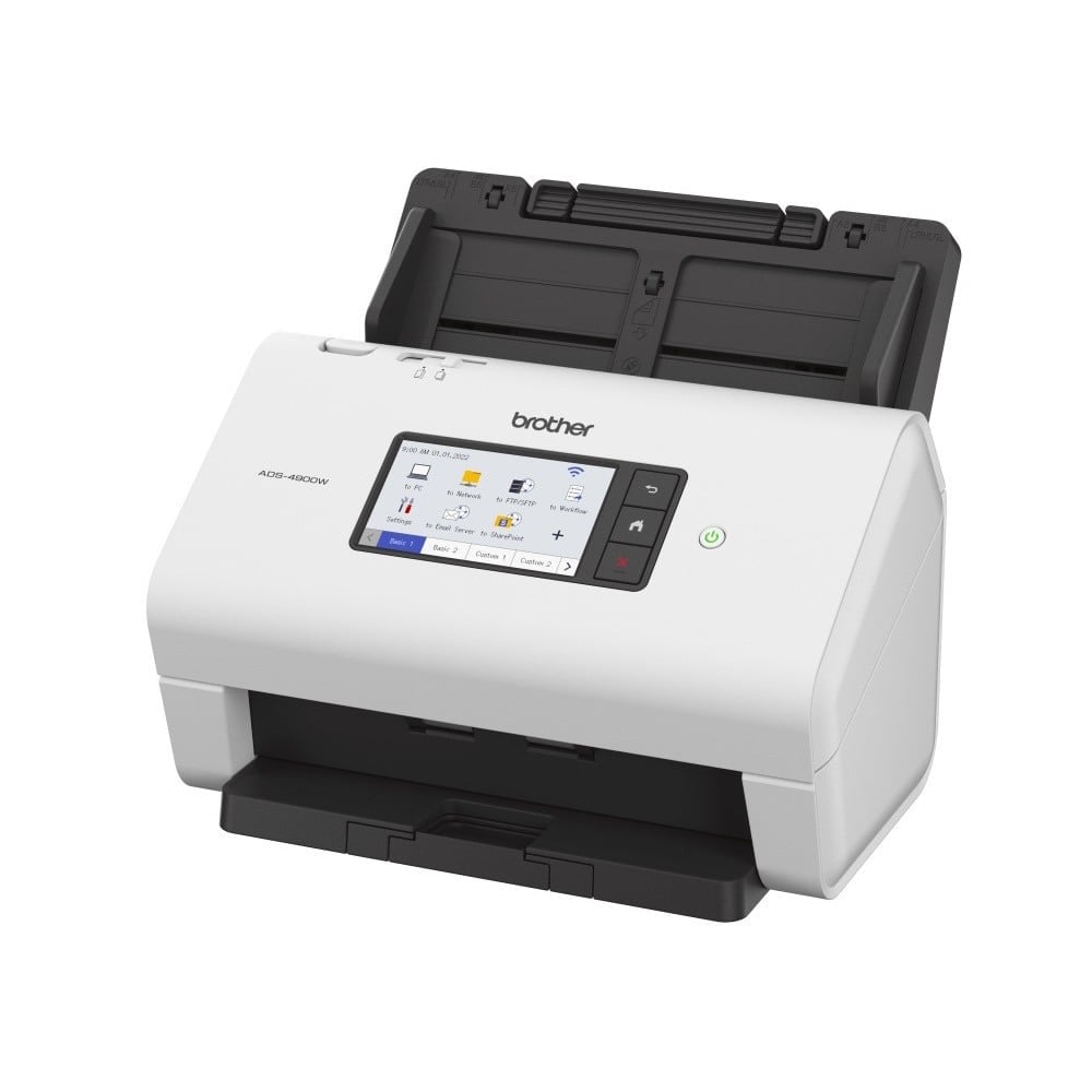 Brother HL-L5210DWT Mono Laser Printer / Extra 250sht Tray / Brother ADS-4900W Value Bundle