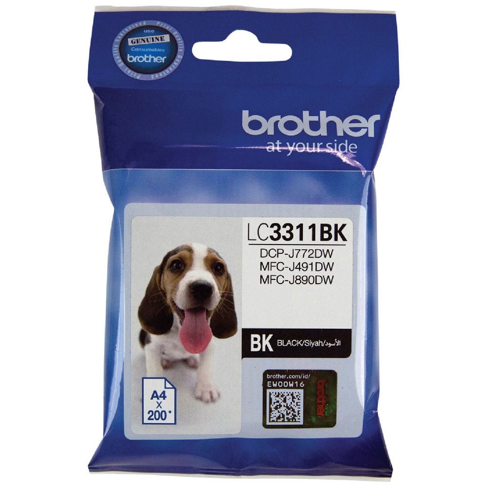 Genuine Brother LC3311BK Black Ink
