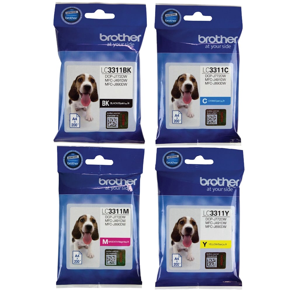 Genuine Brother LC3311 Ink Combo Value Pack