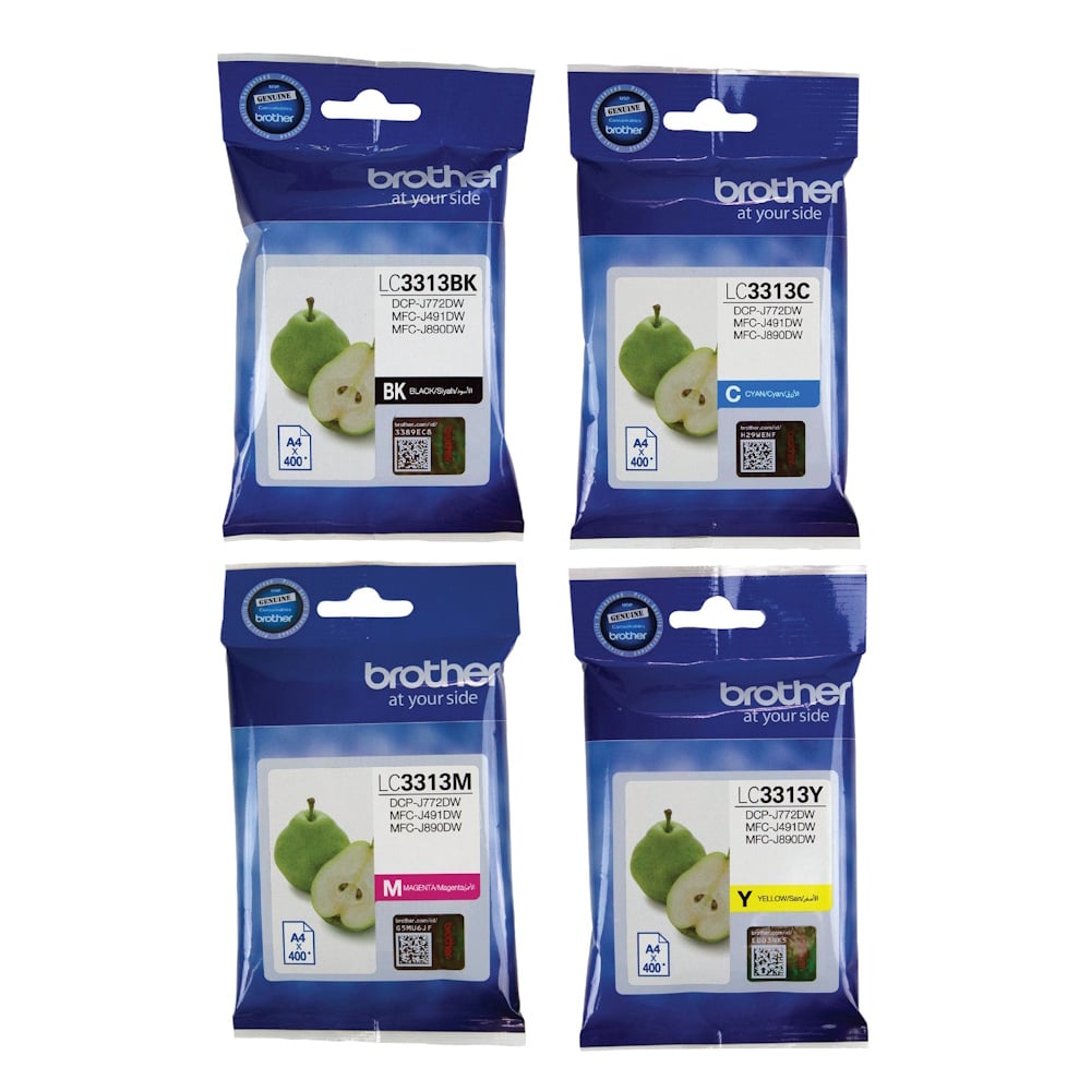 Genuine Brother LC3313 High Yield Ink Combo Value Pack