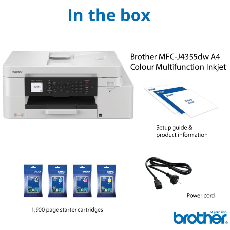 Brother MFC-J4355DW INKvestment Colour Inkjet A4 Multi-Function Printer