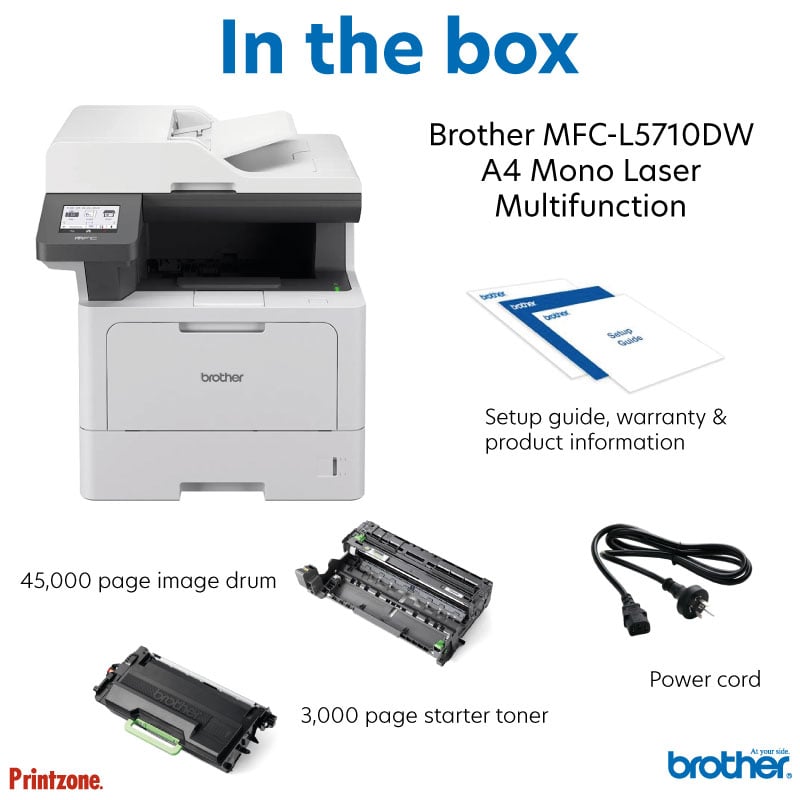 Brother MFC-L5710DW Mono Multifunction Laser Printer