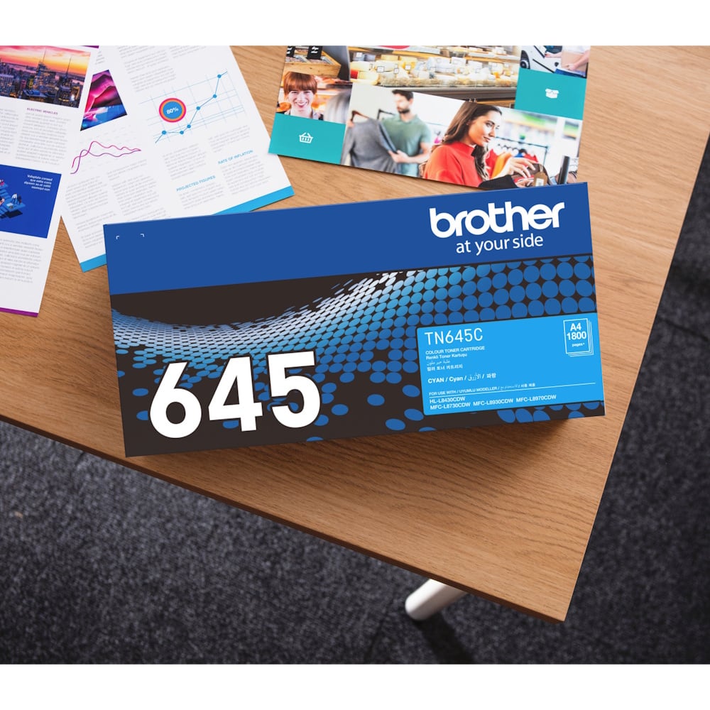 Genuine Brother TN-645C Cyan Toner