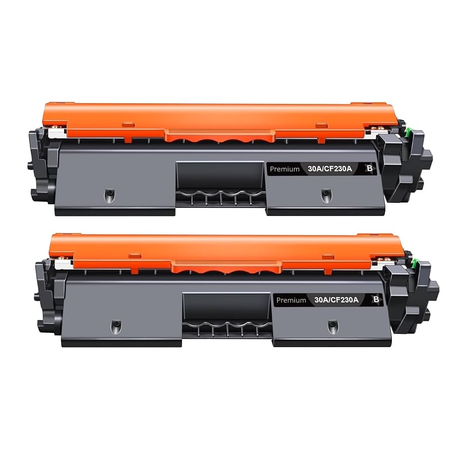 Compatible HP 30A Toner Cartridge CF230A 2 PACK