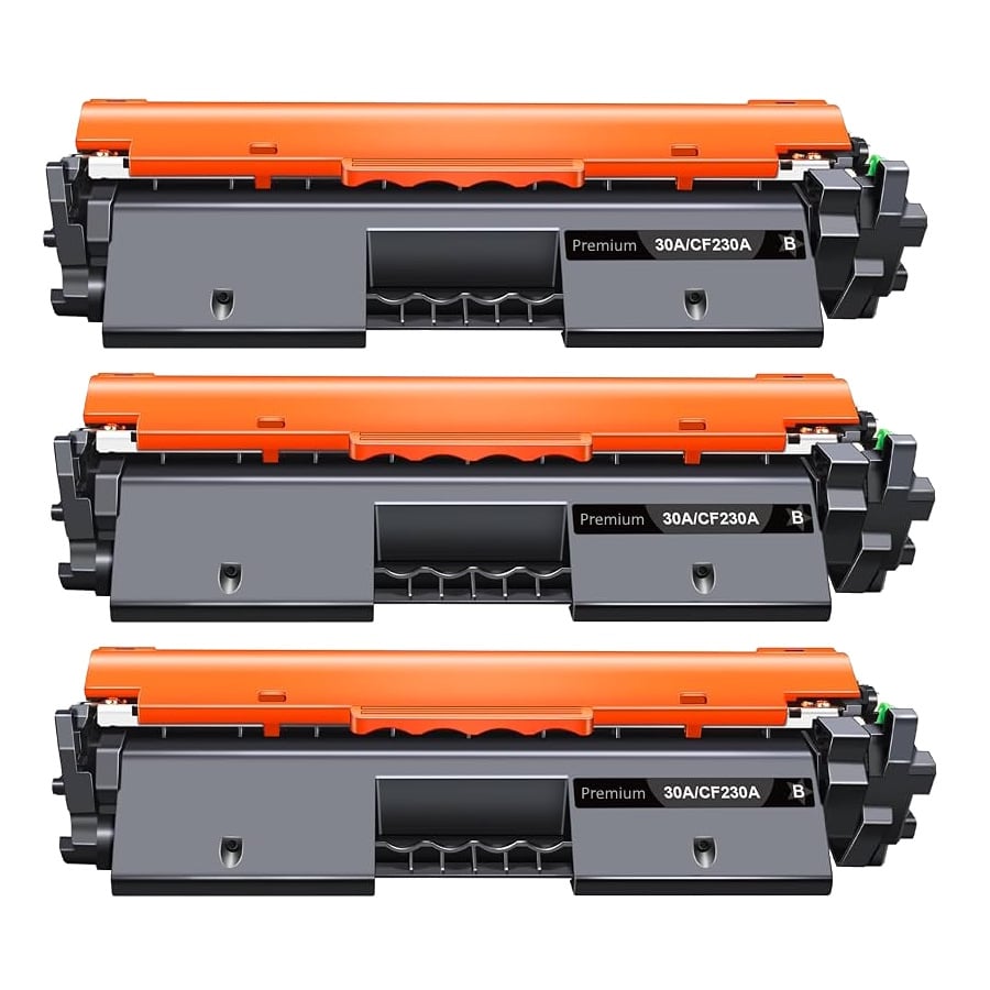 Compatible HP 30A Toner Cartridge CF230A 3 PACK