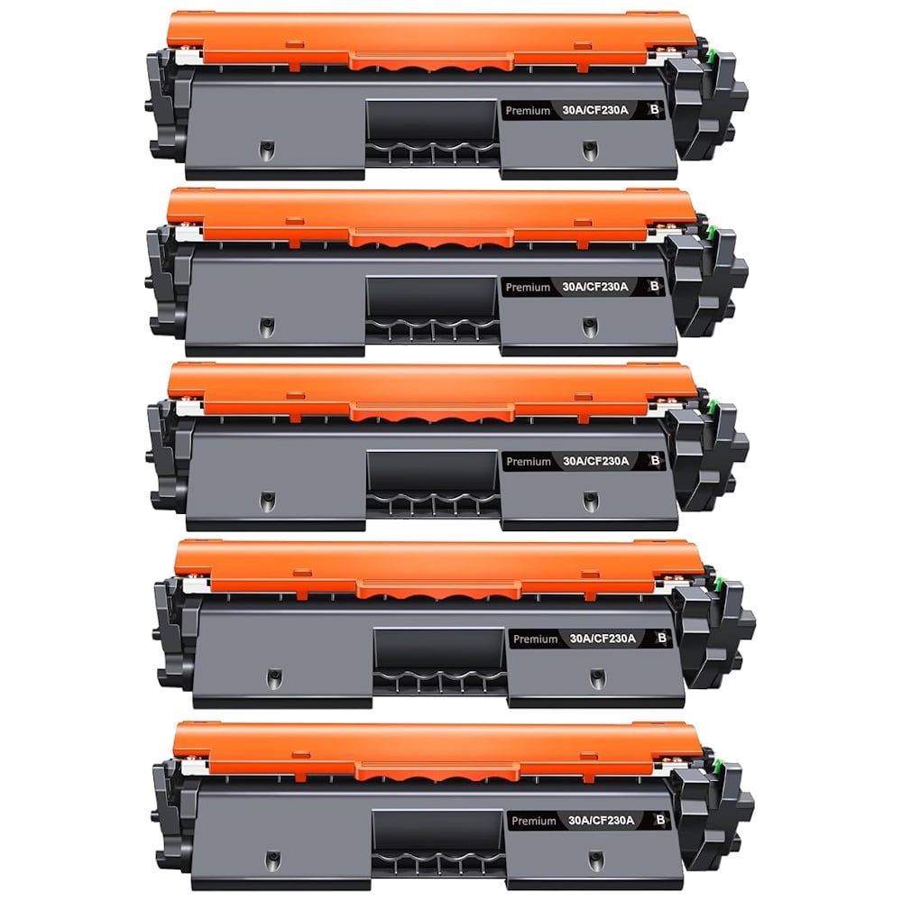 Compatible HP 30A Toner Cartridge CF230A 5 PACK