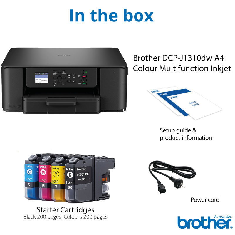 Brother DCP-J1310DW Colour Inkjet A4 Multi-Function Printer