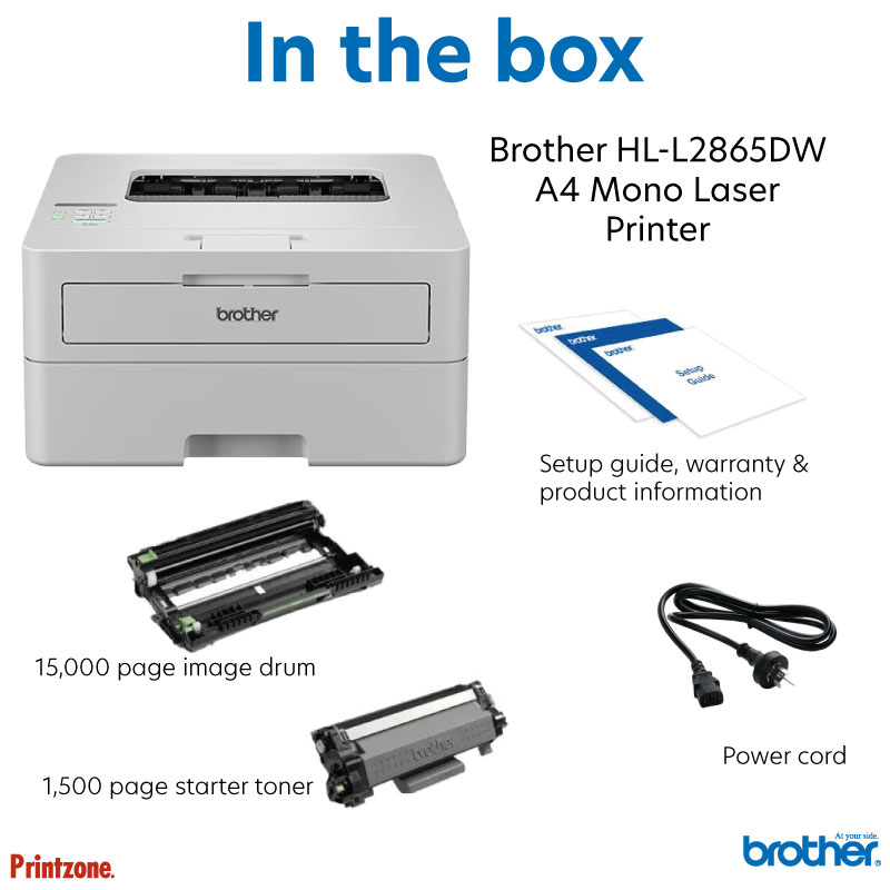 Brother HL-L2865DW Mono Laser Printer 34ppm / Duplex / Wireless
