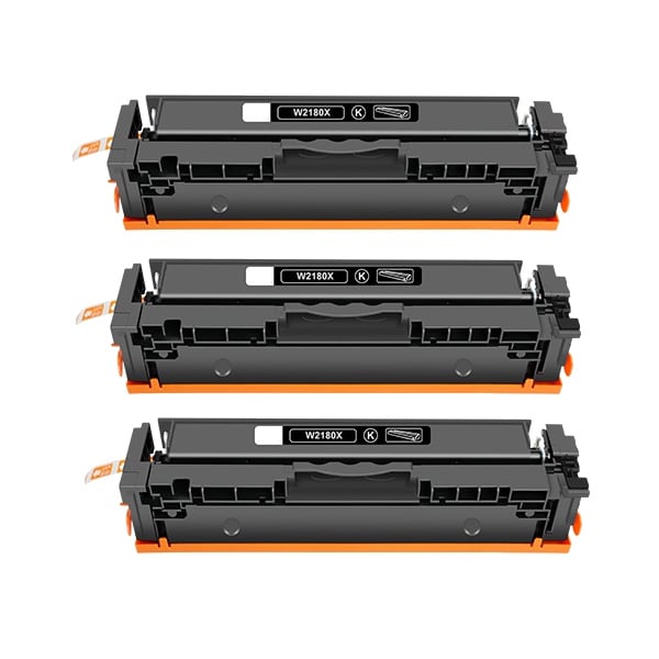 Compatible HP 218X Black Toner High Yield W2180X 3 PACK