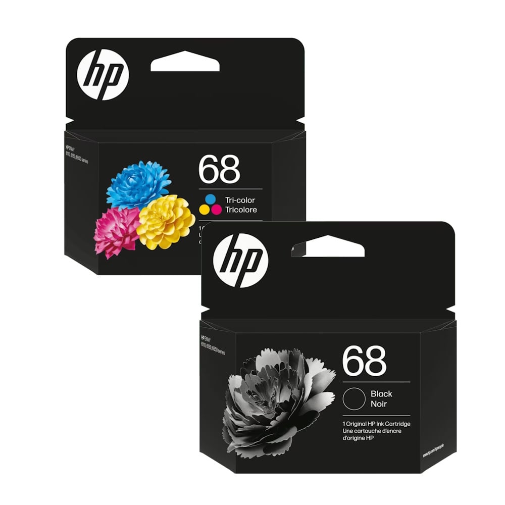 Genuine HP 68 Black & Colour Ink Cartridge Combo Value Pack
