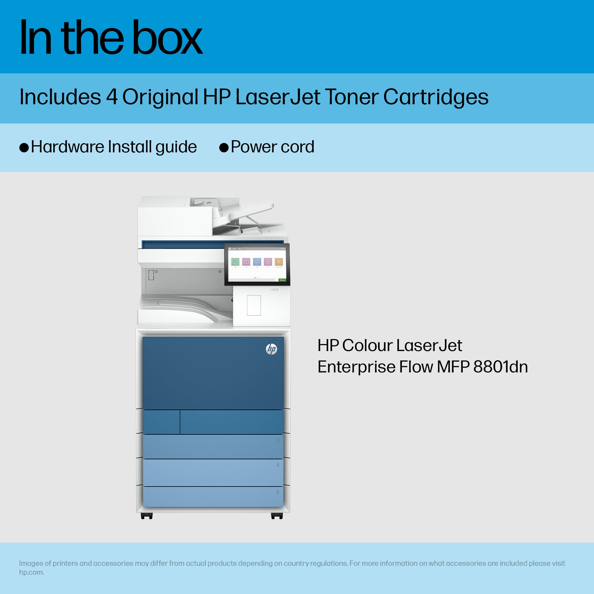 HP Colour LaserJet Enterprise MFP 8801dn A3 Multifunction Printer 9S184A