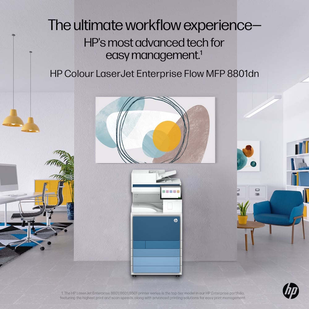 HP Colour LaserJet Enterprise MFP 8801dn A3 Multifunction Printer 9S184A