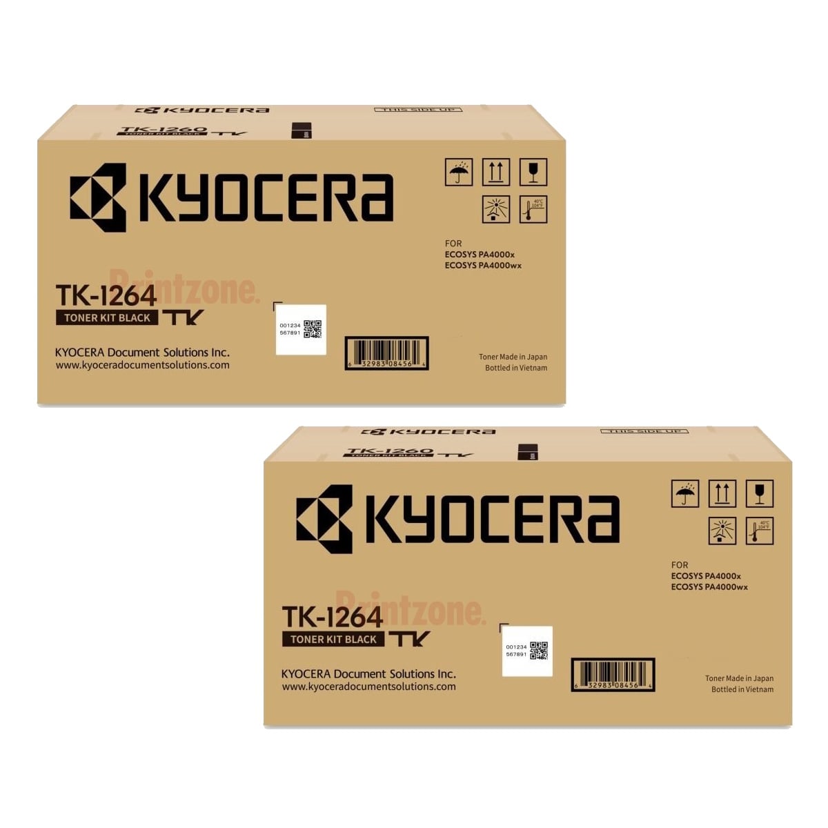 Genuine Kyocera TK-1264 Toner 2 PACK