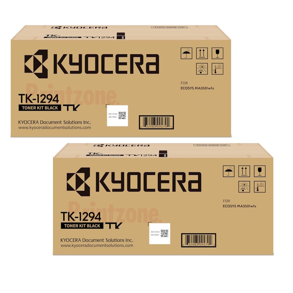 Genuine Kyocera TK-1294 Toner 2 PACK Genuine Kyocera TK-1294 Toner 2 PACK