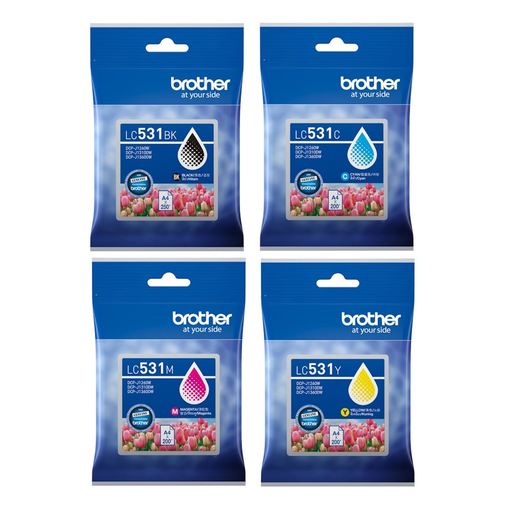 Genuine Brother LC531 Ink Combo Value Pack
