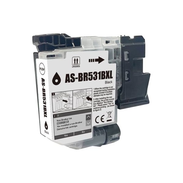 Compatible Brother LC531XL Black Ink High Yield LC531XLBK