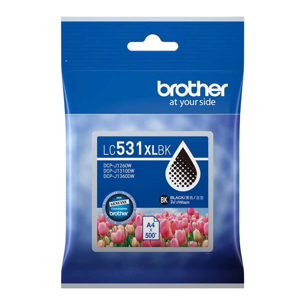 Genuine Brother LC531XL Black Ink High Yield LC531XLBK