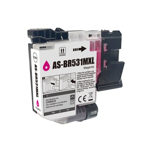 Compatible Brother LC531XL Magenta Ink High Yield LC531XLM