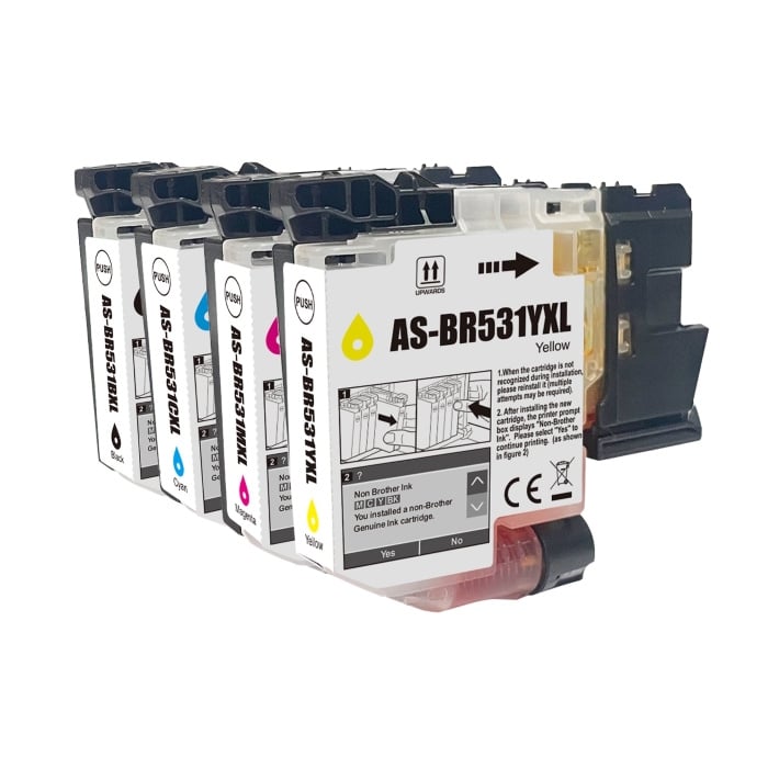 Compatible Brother LC531XL High Yield Ink Combo Value Pack