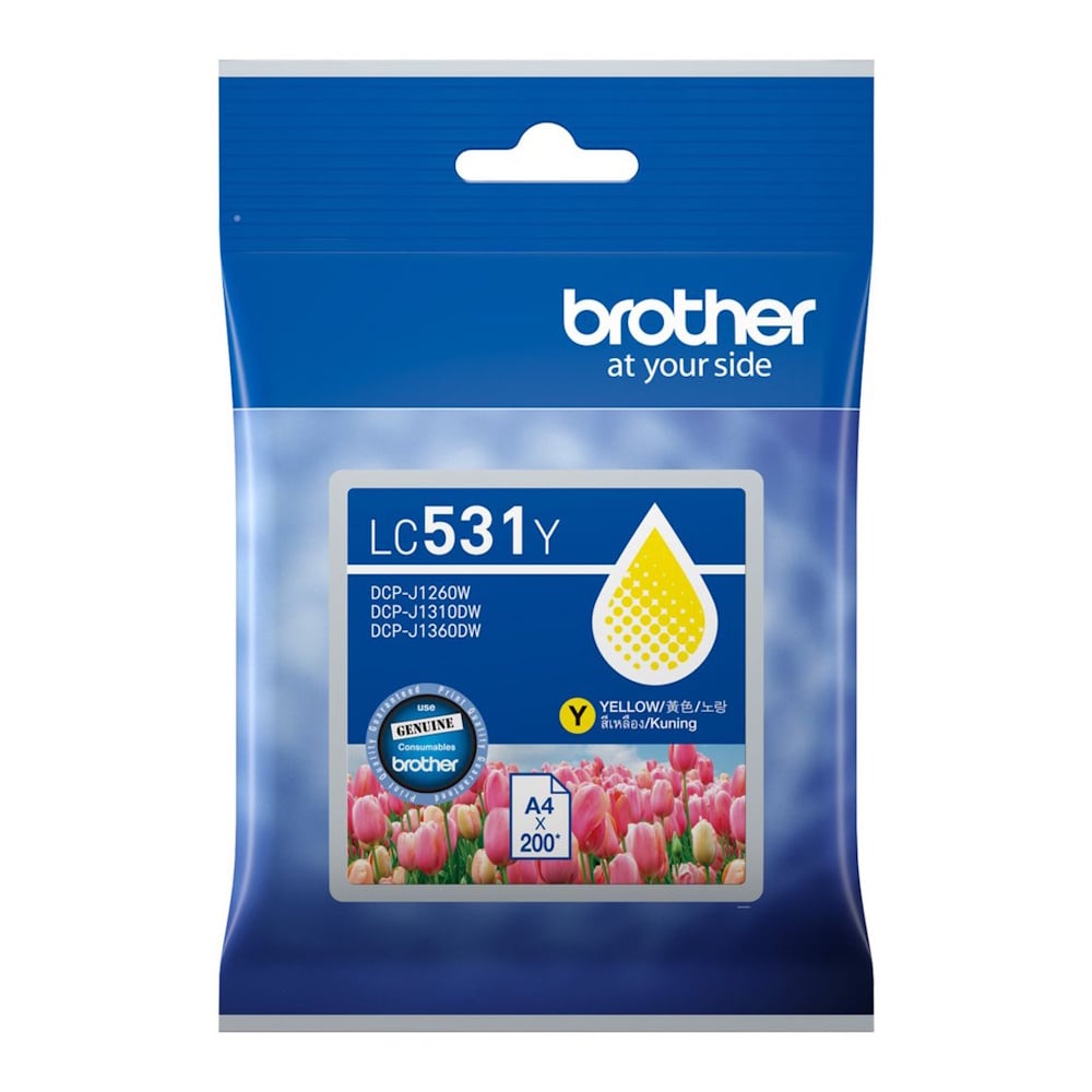 Genuine Brother LC531 Yellow Ink LC531Y