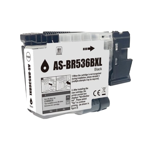 Compatible Brother LC536XL Black Ink High Yield LC536XLBK Compatible Brother LC536XL Black Ink High Yield LC536XLBK