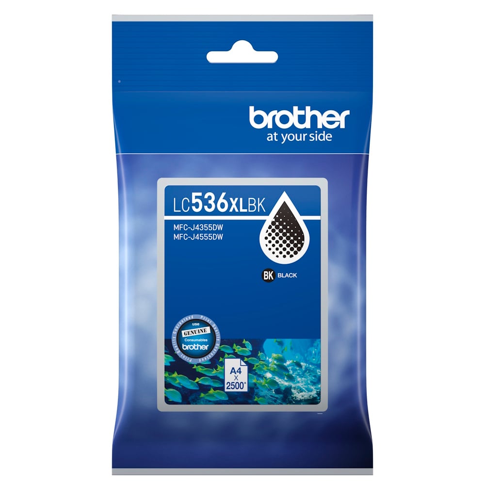 Genuine Brother LC536XL Black Ink High Yield LC536XLBK