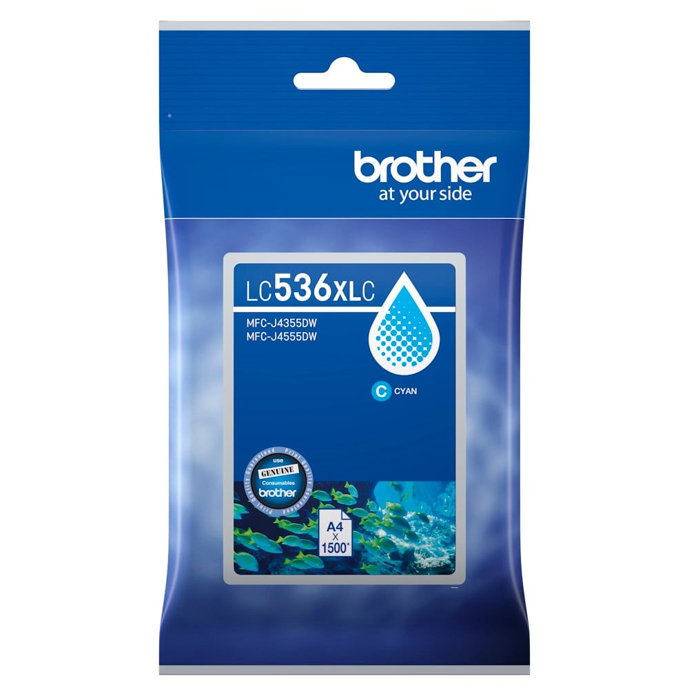 Genuine Brother LC536XL Cyan Ink High Yield LC536XLC
