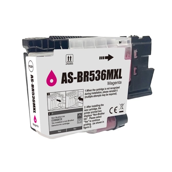 Compatible Brother LC536XL Magenta Ink High Yield LC536XLM Compatible Brother LC536XL Magenta Ink High Yield LC536XLM