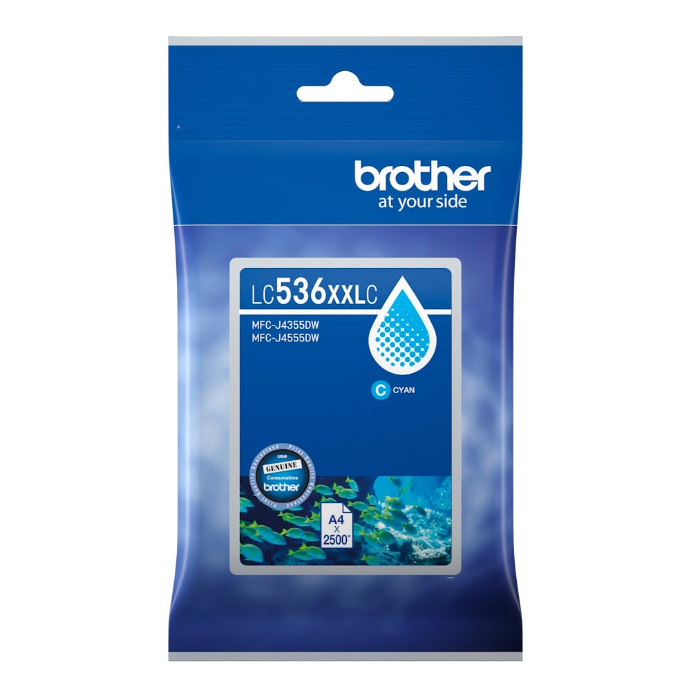 Genuine Brother LC536XXL Cyan Ink Extra High Yield LC536XXLC