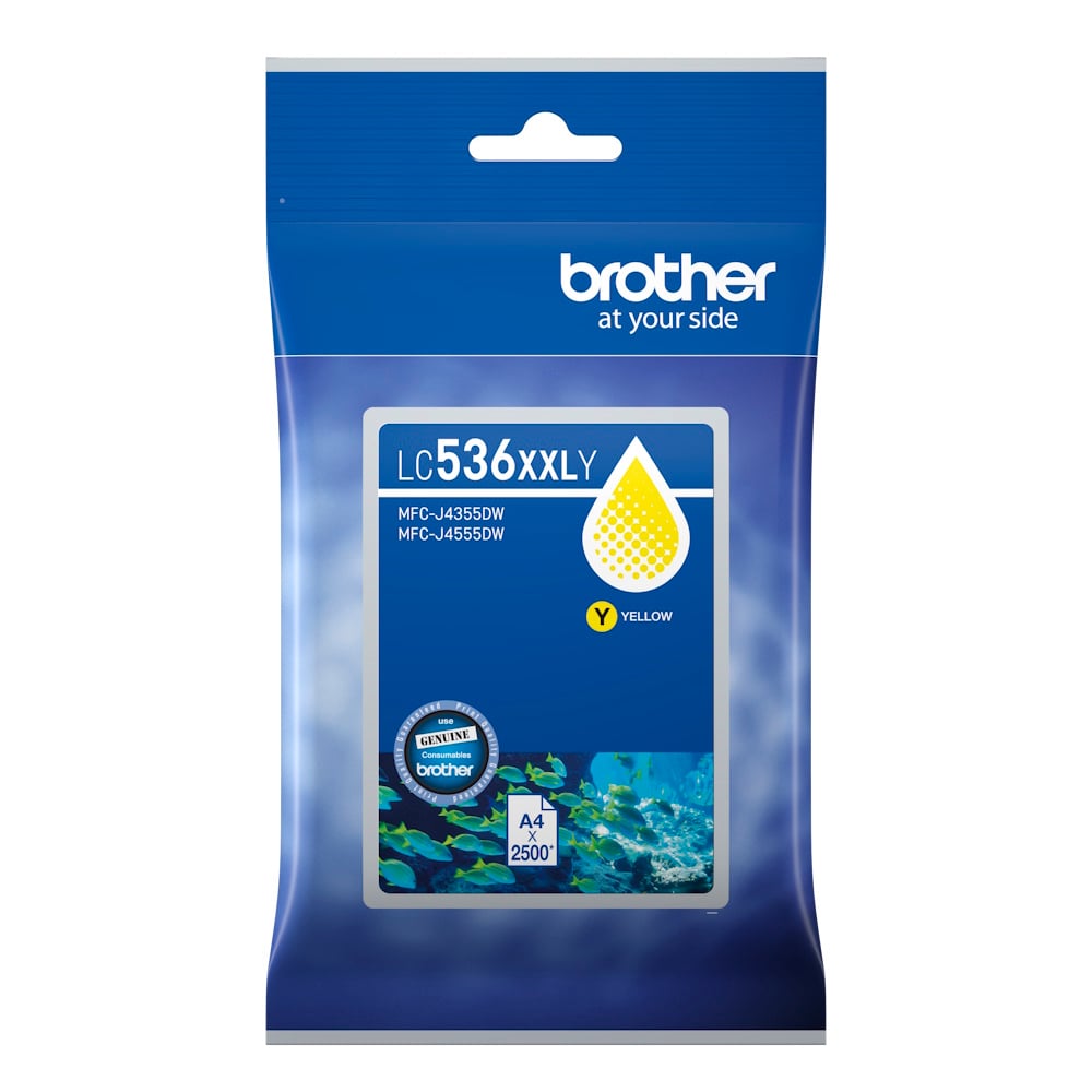Genuine Brother LC536XXL Yellow Ink Extra High Yield LC536XXLY