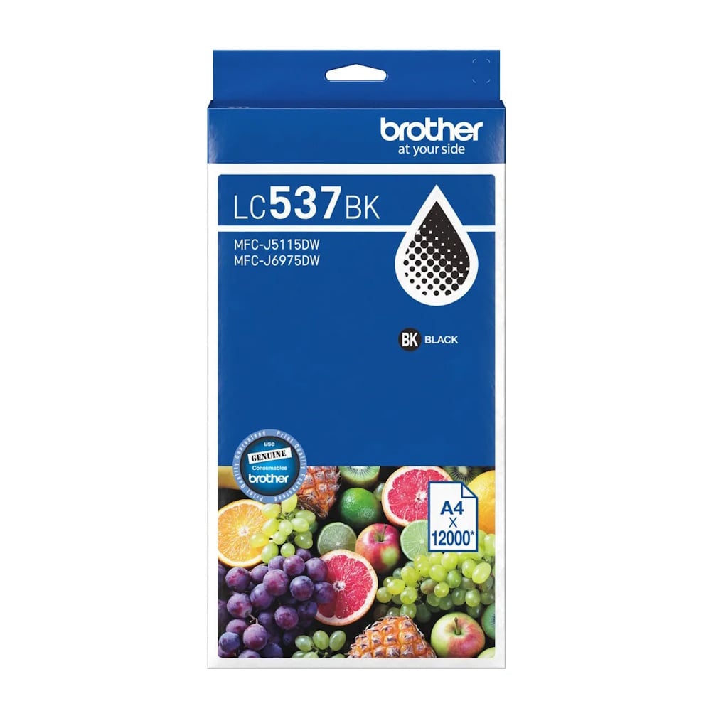 Genuine Brother LC537 Black Ink Ultra High Yield LC537BK