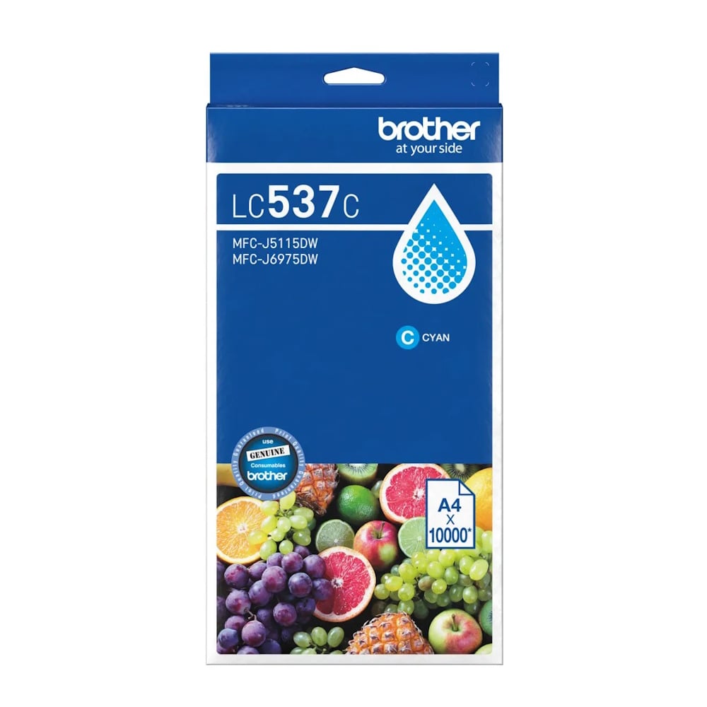 Genuine Brother LC537 Cyan Ink Ultra High Yield LC537C