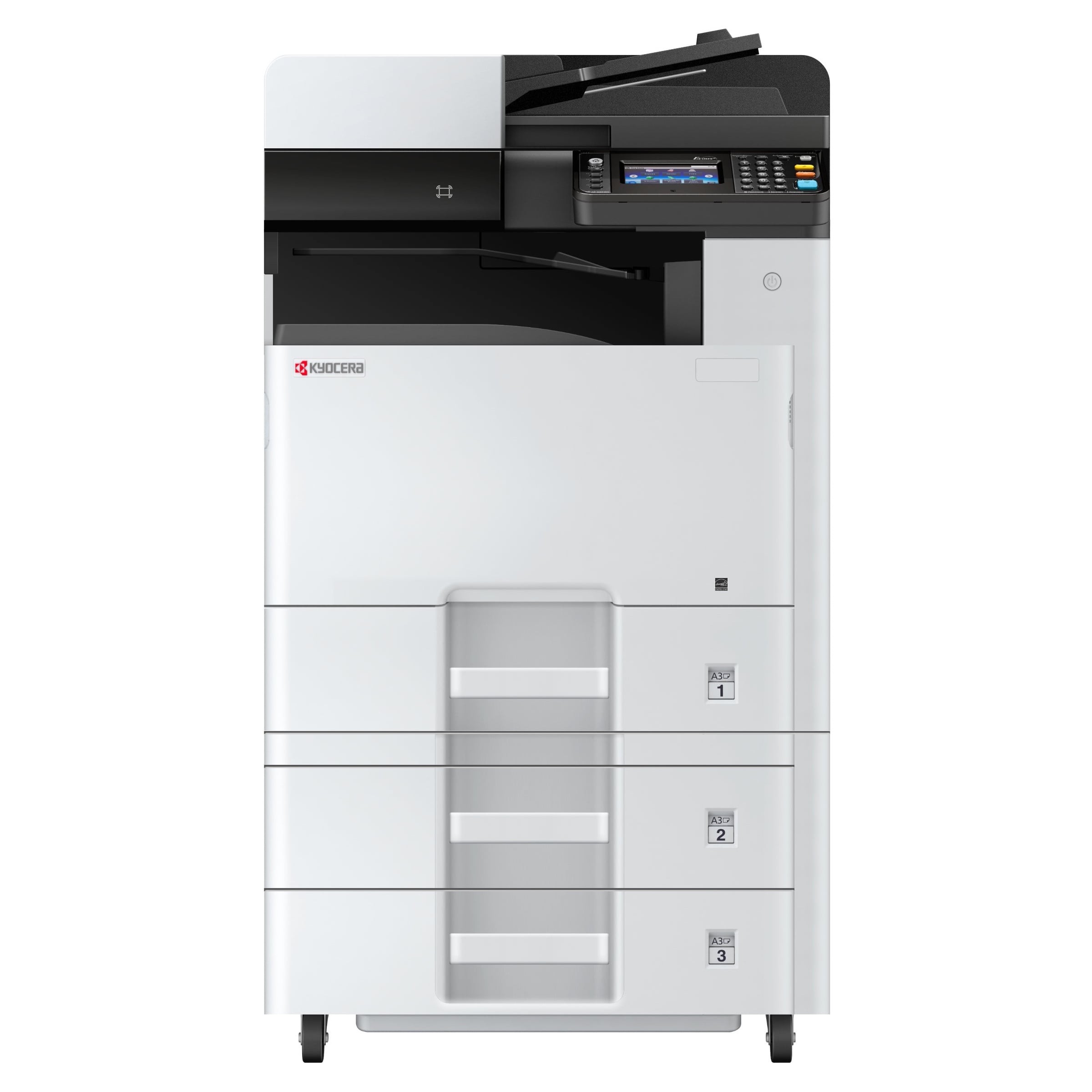 Kyocera M8124cidn A3 Colour Multifunction Laser Printer PLUS PF471 2 x 500-Sheet Paper Tray Kyocera M8124cidn A3 Colour Multifunction Laser Printer PLUS PF471 2 x 500-Sheet Paper Tray