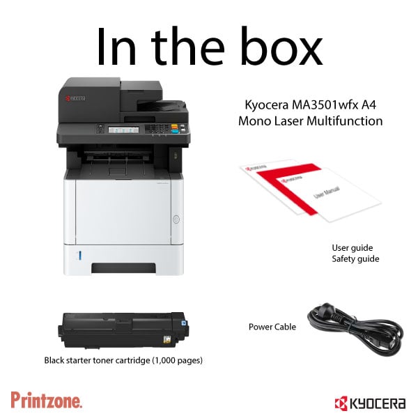 Kyocera ECOSYS MA3501wfx Mono Multifunction Laser Printer