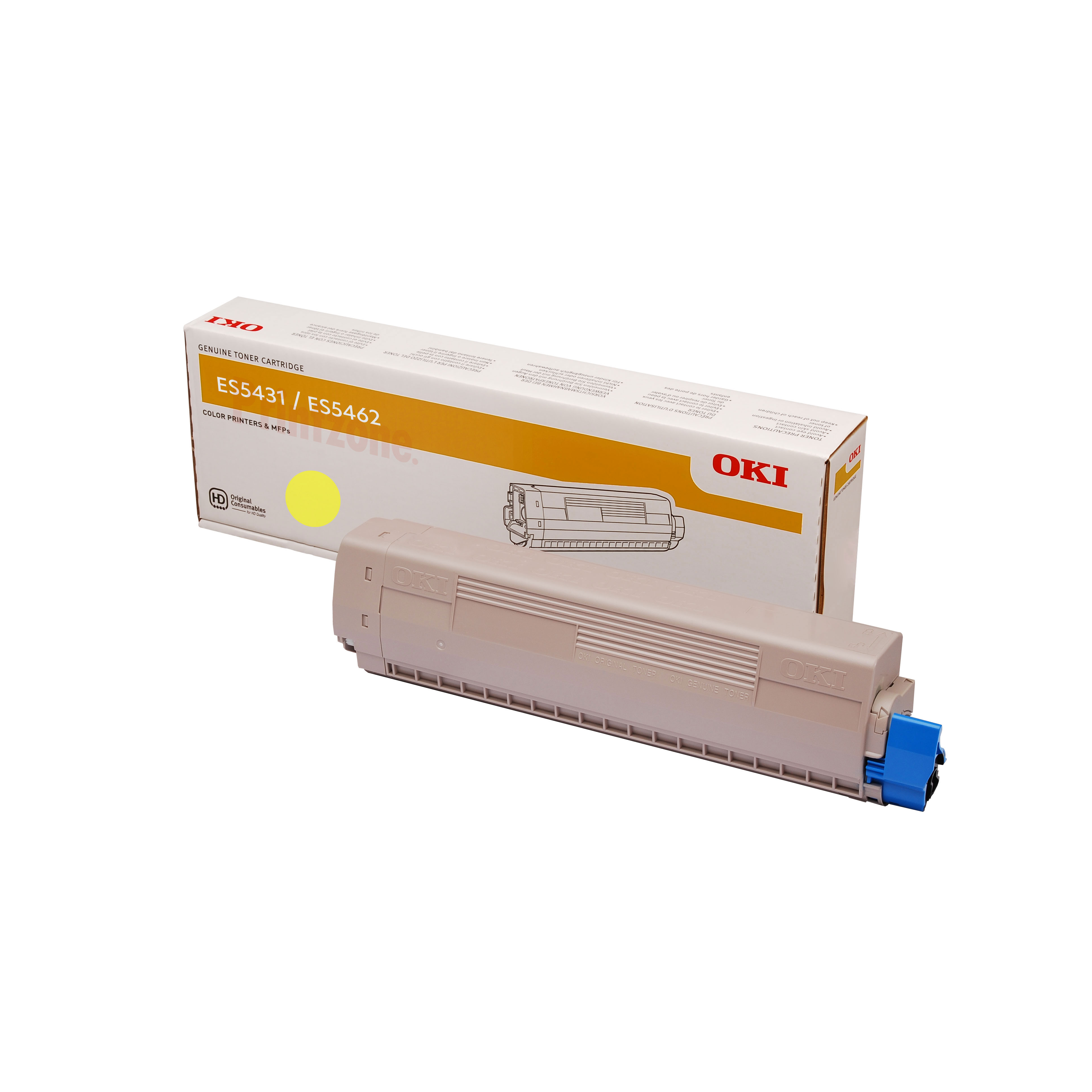 Genuine OKI ES5431 ES5462 Yellow Toner 44973553