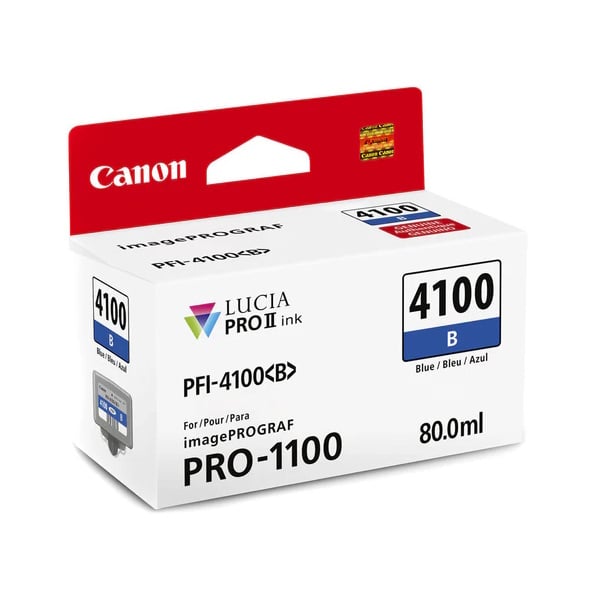 Genuine Canon PFI-4100 Blue Ink Cartridge
