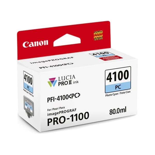 Genuine Canon PFI-4100 Photo Cyan Ink Cartridge