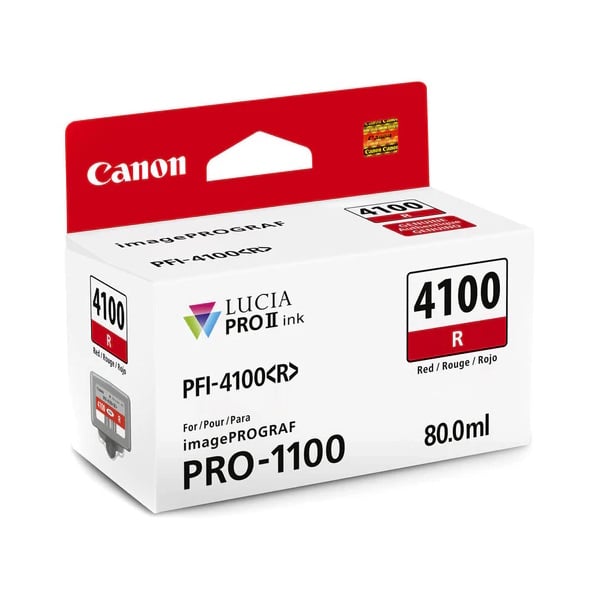 Genuine Canon PFI-4100 Red Ink Cartridge