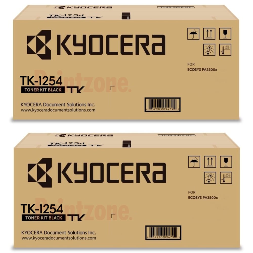 Genuine Kyocera TK-1254 Toner 2 PACK Genuine Kyocera TK-1254 Toner 2 PACK