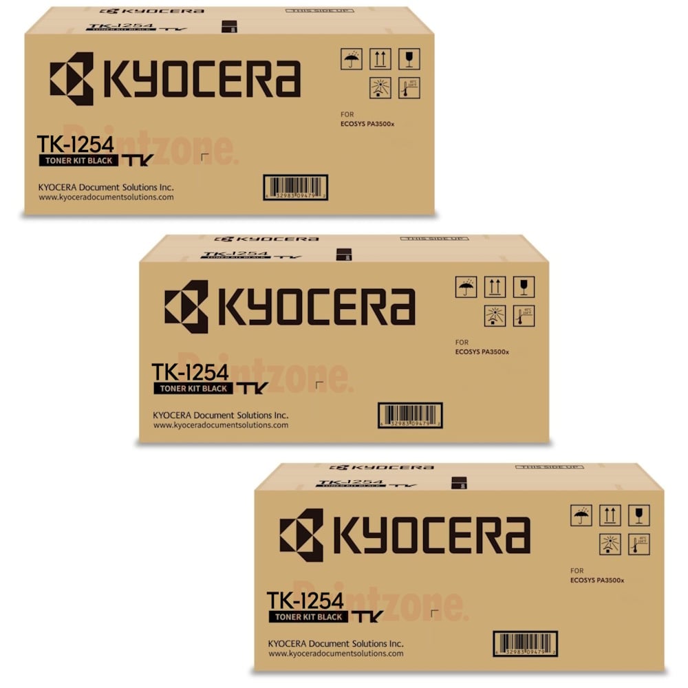 Genuine Kyocera TK-1254 Toner 3 PACK Genuine Kyocera TK-1254 Toner 3 PACK