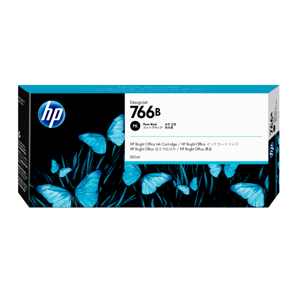 Genuine HP 766b 3ED55A Photo Black 300ml Ink (replaces P2V94A)