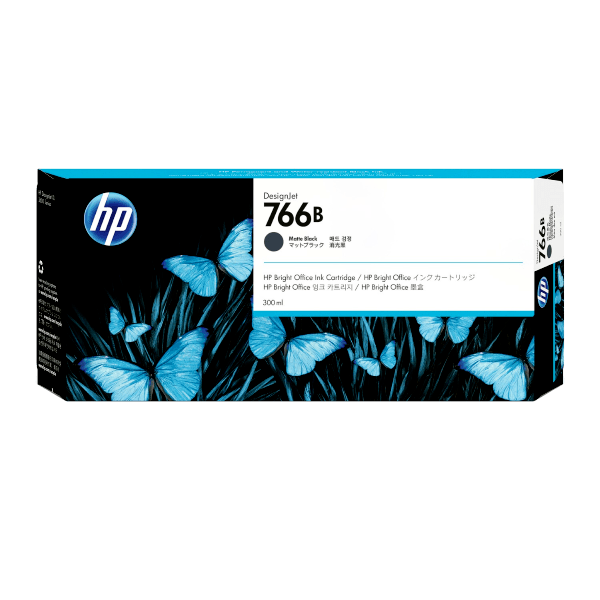 Genuine HP 766b 3ED57A Matte Black 300ml Ink (replaces P2V92A)