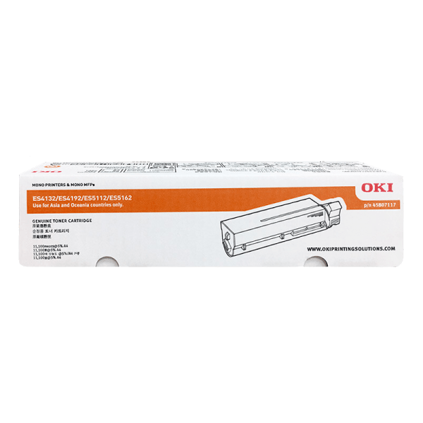 Genuine OKI ES4132, ES4192, ES5112, ES5162 High Yield Toner 45807117