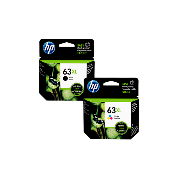 Genuine HP 63XL Black & Colour Ink Value Pack