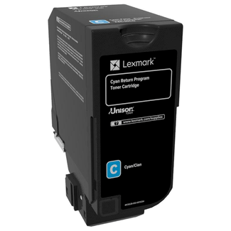 Genuine Lexmark 74C60C0 CS725 CX725 Cyan Toner Genuine Lexmark 74C60C0 CS725 CX725 Cyan Toner