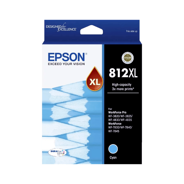 Genuine Epson 812XL Ink Cartridge High Yield Combo Value Pack