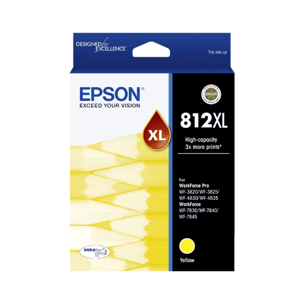 Genuine Epson 812XL Ink Cartridge High Yield Combo Value Pack