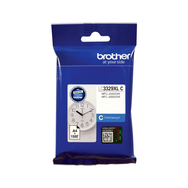 Genuine Brother LC-3329XL Cyan Ink LC3329XLC