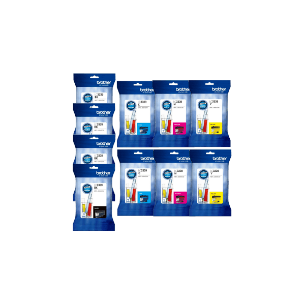 Genuine Brother LC3339 Ink Double Value Pack PLUS 2 EXTRA BLACKS