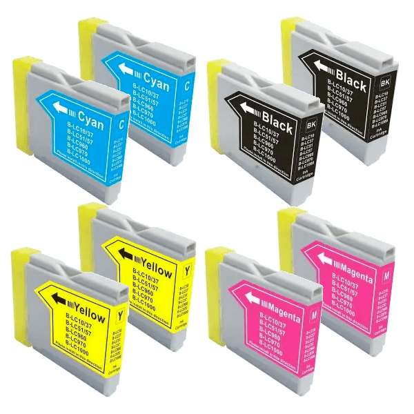 Compatible Brother LC-57 Ink Double Combo Value Pack Compatible Brother LC-57 Ink Double Combo Value Pack